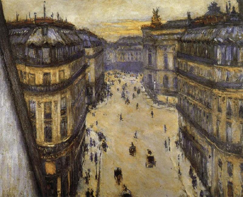 Gustave Caillebotte Look down from sixth floor oil painting image